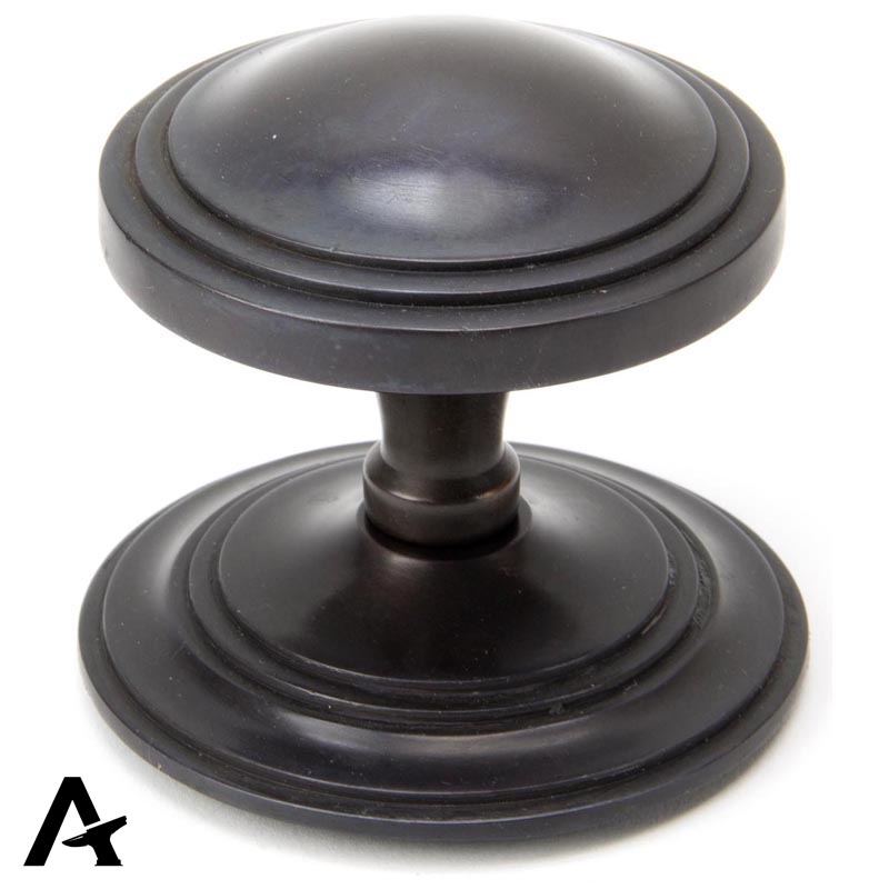 ART DECO CENTRE DOOR KNOB 81x78x90 AGBZ - 90072 by MARCHES (ANVIL) ARCHITECTURAL HARDWARE