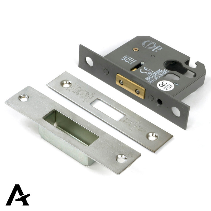 EURO DEAD LOCK BS BS44 64 SSS - 91842 by MARCHES (ANVIL) ARCHITECTURAL HARDWARE
