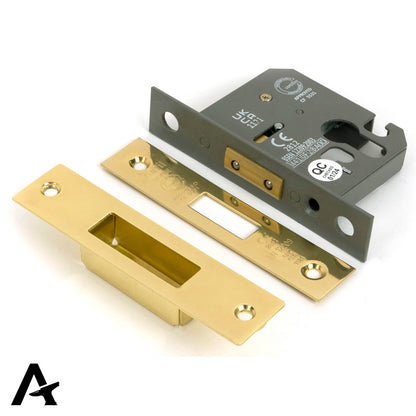 EURO DEAD LOCK BS BS44 64 PBR - 51447 by MARCHES (ANVIL) ARCHITECTURAL HARDWARE