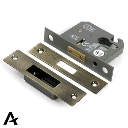 EURO DEAD LOCK BS BS44 64 AGBR - 51448 by MARCHES (ANVIL) ARCHITECTURAL HARDWARE