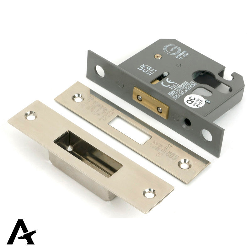 EURO DEAD LOCK BS BS44 64 PNP - 51450 by MARCHES (ANVIL) ARCHITECTURAL HARDWARE