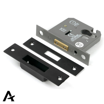 EURO DEAD LOCK BS BS56 76 BLK - 91846 by MARCHES (ANVIL) ARCHITECTURAL HARDWARE