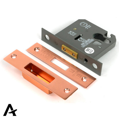 EURO DEAD LOCK BS BS56 76 PBZ - 51464 by MARCHES (ANVIL) ARCHITECTURAL HARDWARE