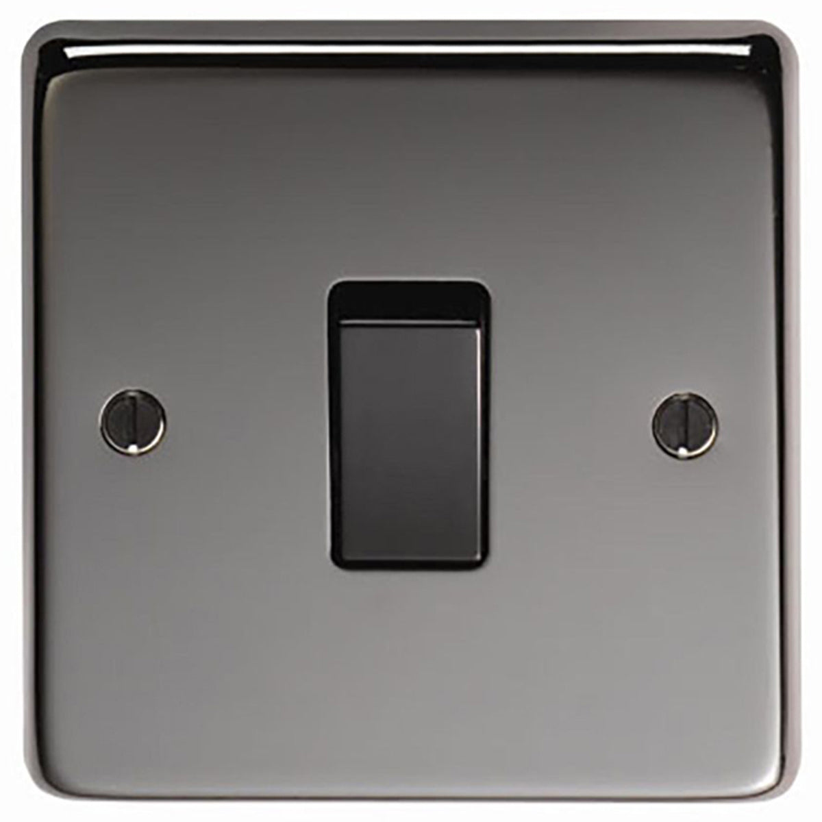 SWITCH 10AMP SINGLE 86x86x7 BKN