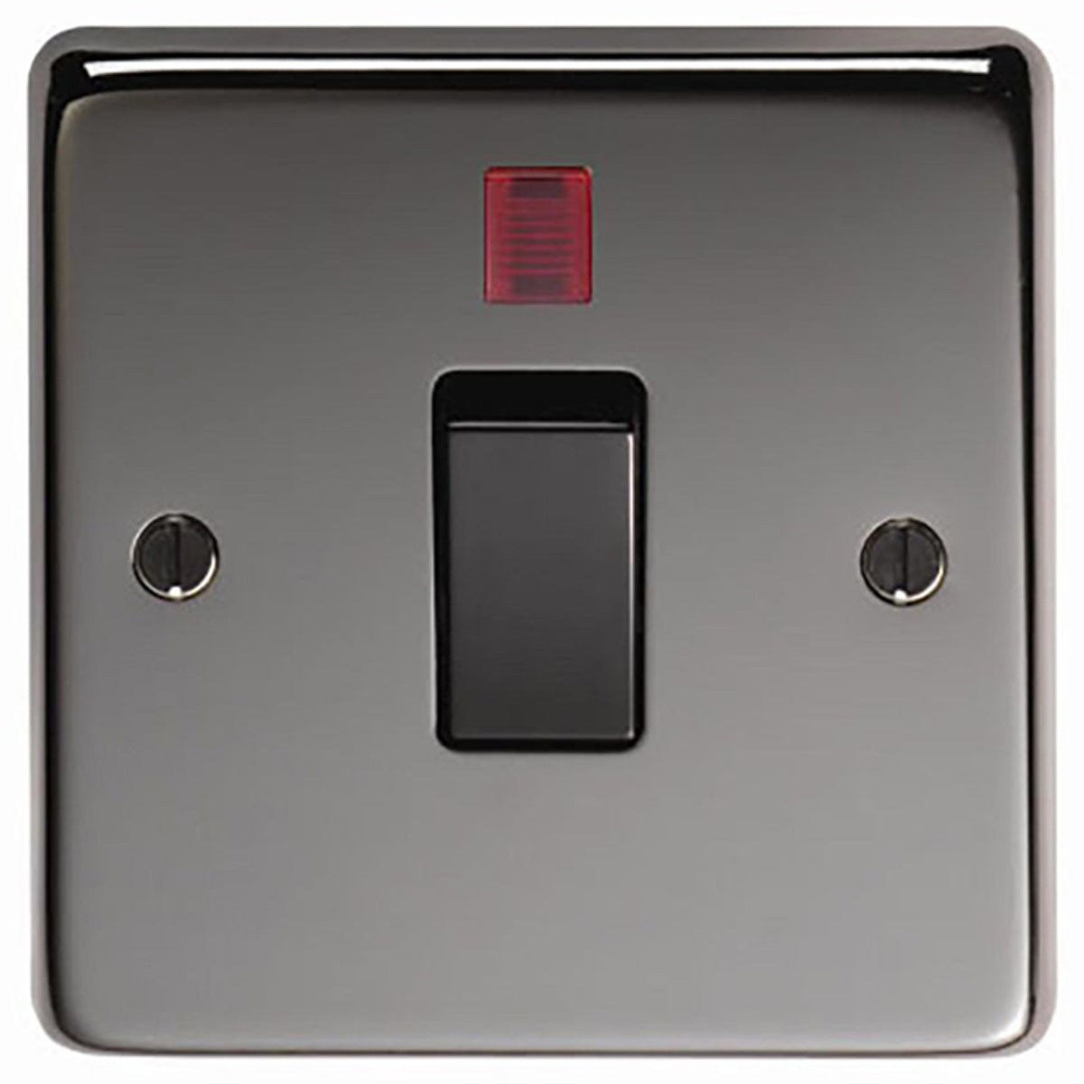 SWITCH SINGLE+NEON 86x86x7 BKN