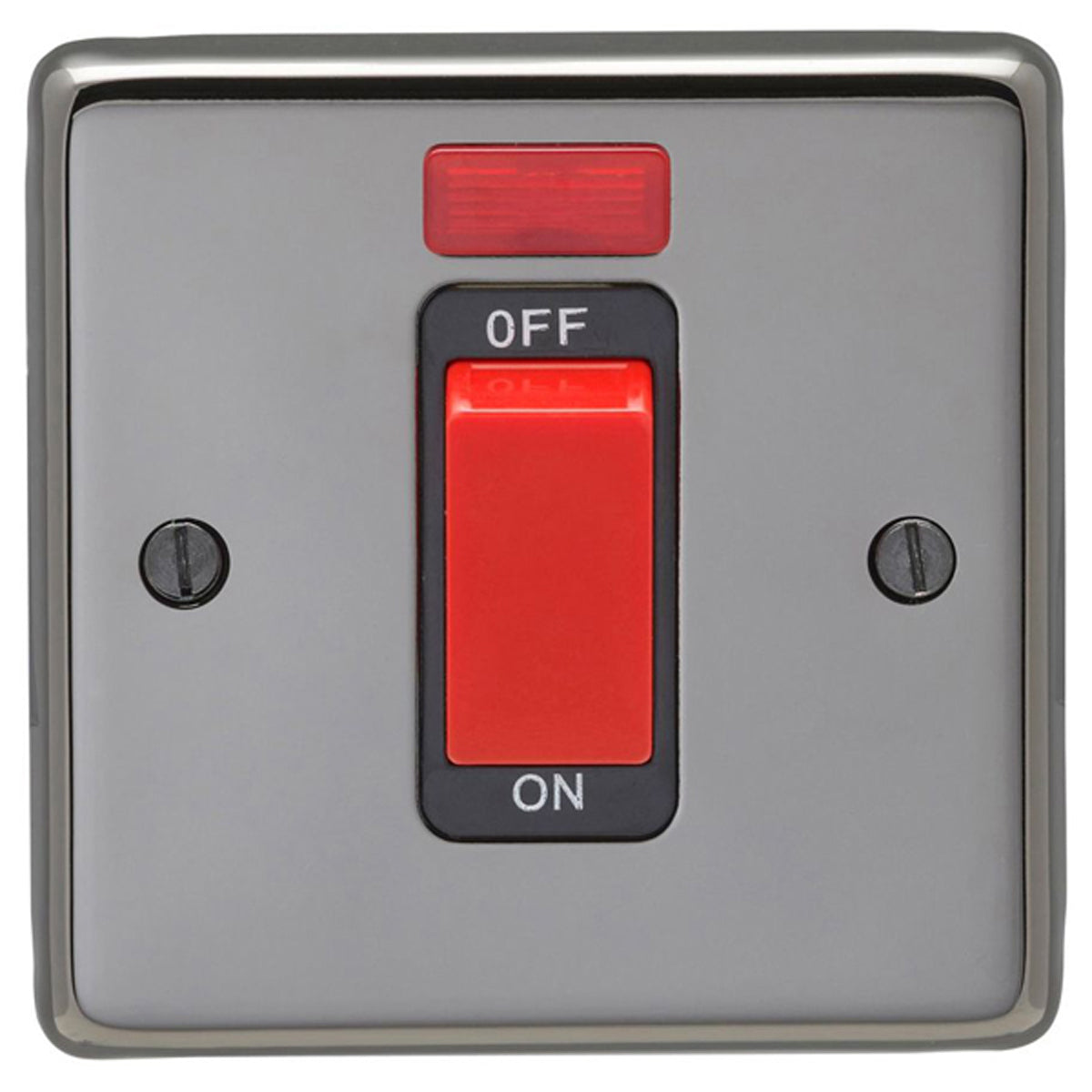 COOKER SWITCH SINGLE 86x86x7 BKN