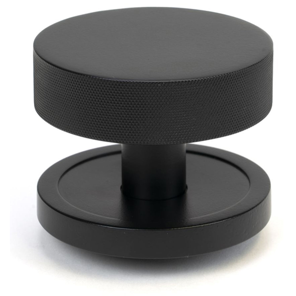 BROMPTON CENTRE DOOR KNOB PLAIN 90x70 MBK - 46758 by MARCHES (ANVIL) ARCHITECTURAL HARDWARE