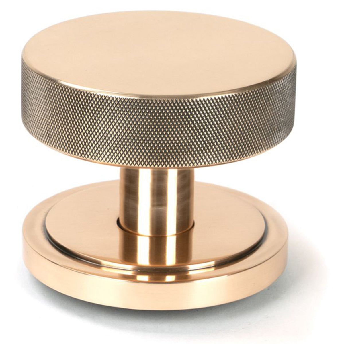 BROMPTON CENTRE DOOR KNOB ART DECO 90x70 PBZ - 46751 by MARCHES (ANVIL) ARCHITECTURAL HARDWARE