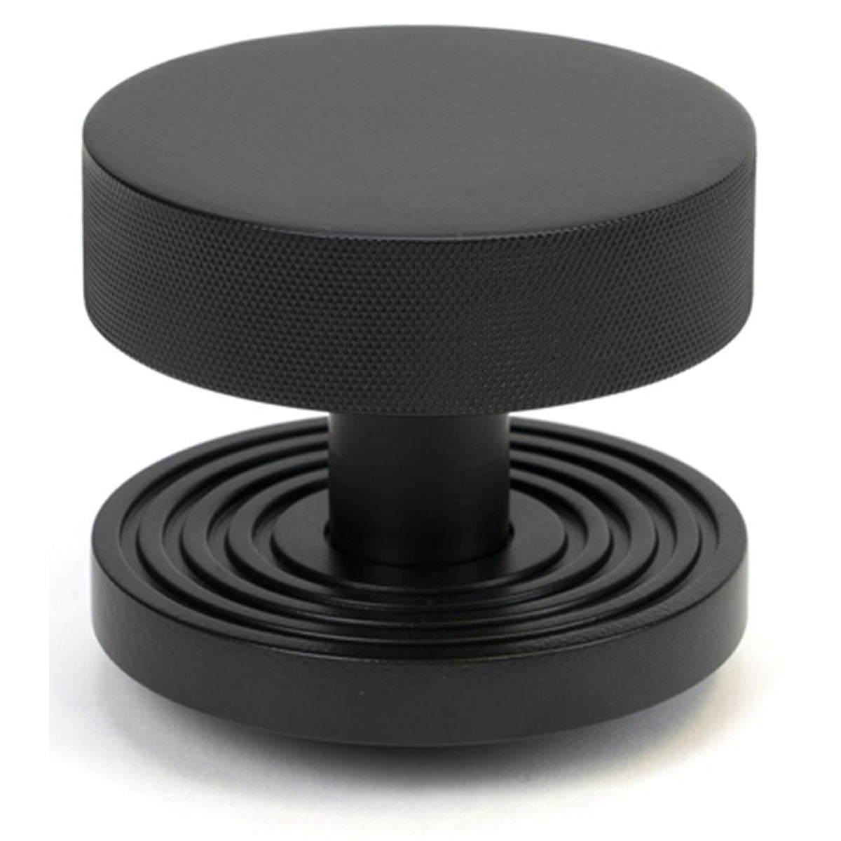 BROMPTON CENTRE DOOR KNOB BEEHIVE 90x70 MBK - 46760 by MARCHES (ANVIL) ARCHITECTURAL HARDWARE