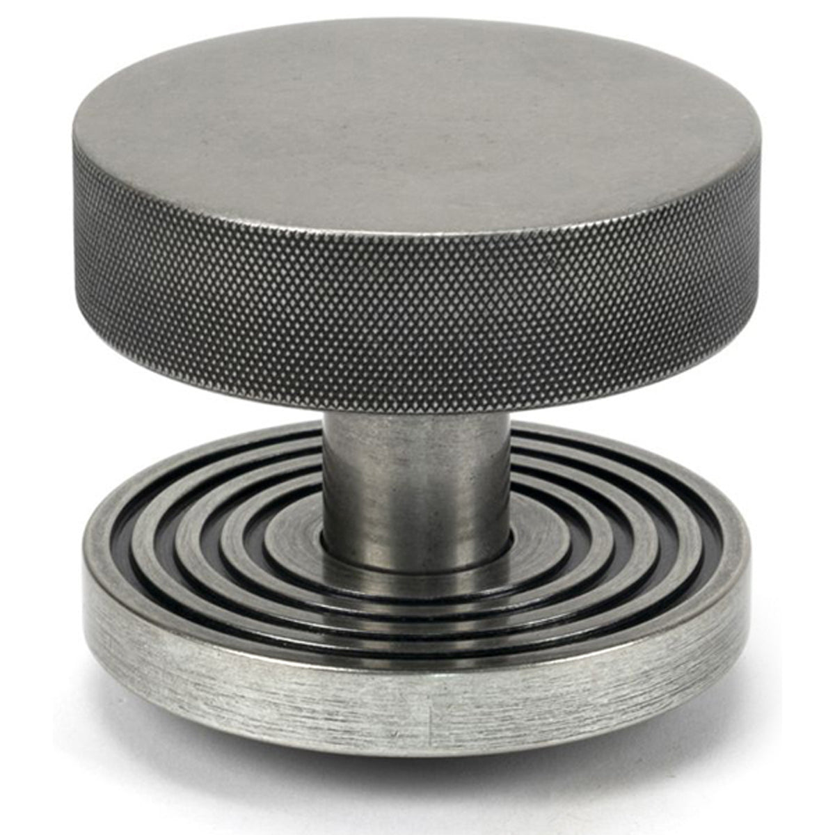 BROMPTON CENTRE DOOR KNOB BEEHIVE 90x70 PEW