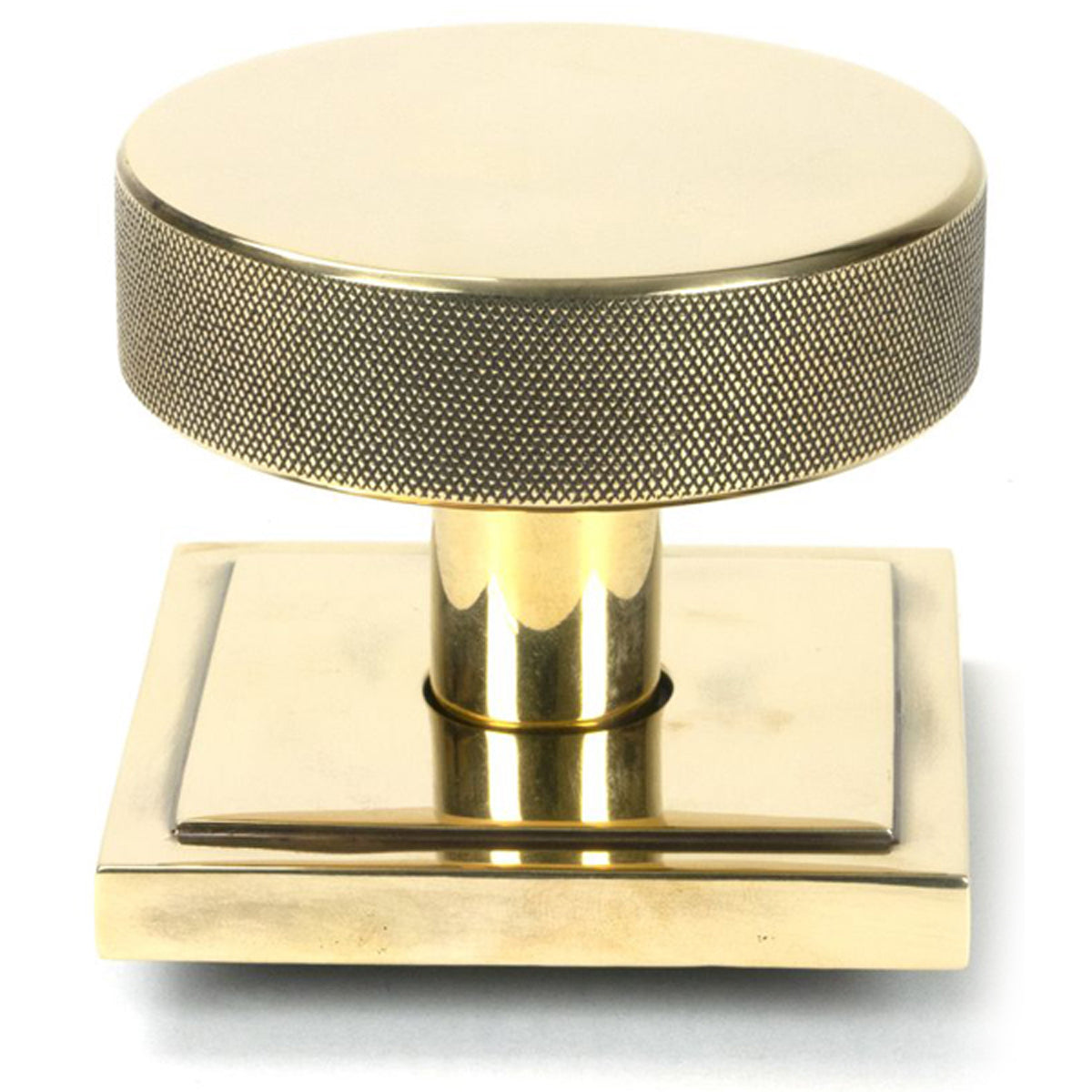 BROMPTON CENTRE DOOR KNOB SQUARE 90x70 AGBR