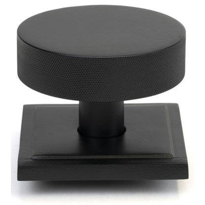 BROMPTON CENTRE DOOR KNOB SQUARE 90x70 MBK - 46761 by MARCHES (ANVIL) ARCHITECTURAL HARDWARE