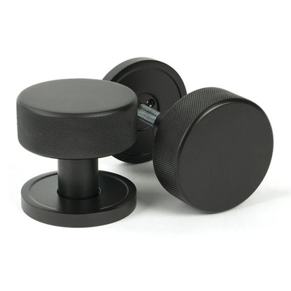 BROMPTON MORTICE/RIM KNOB PLAIN 63x54x22 AGBZ - 46786 by MARCHES (ANVIL) ARCHITECTURAL HARDWARE