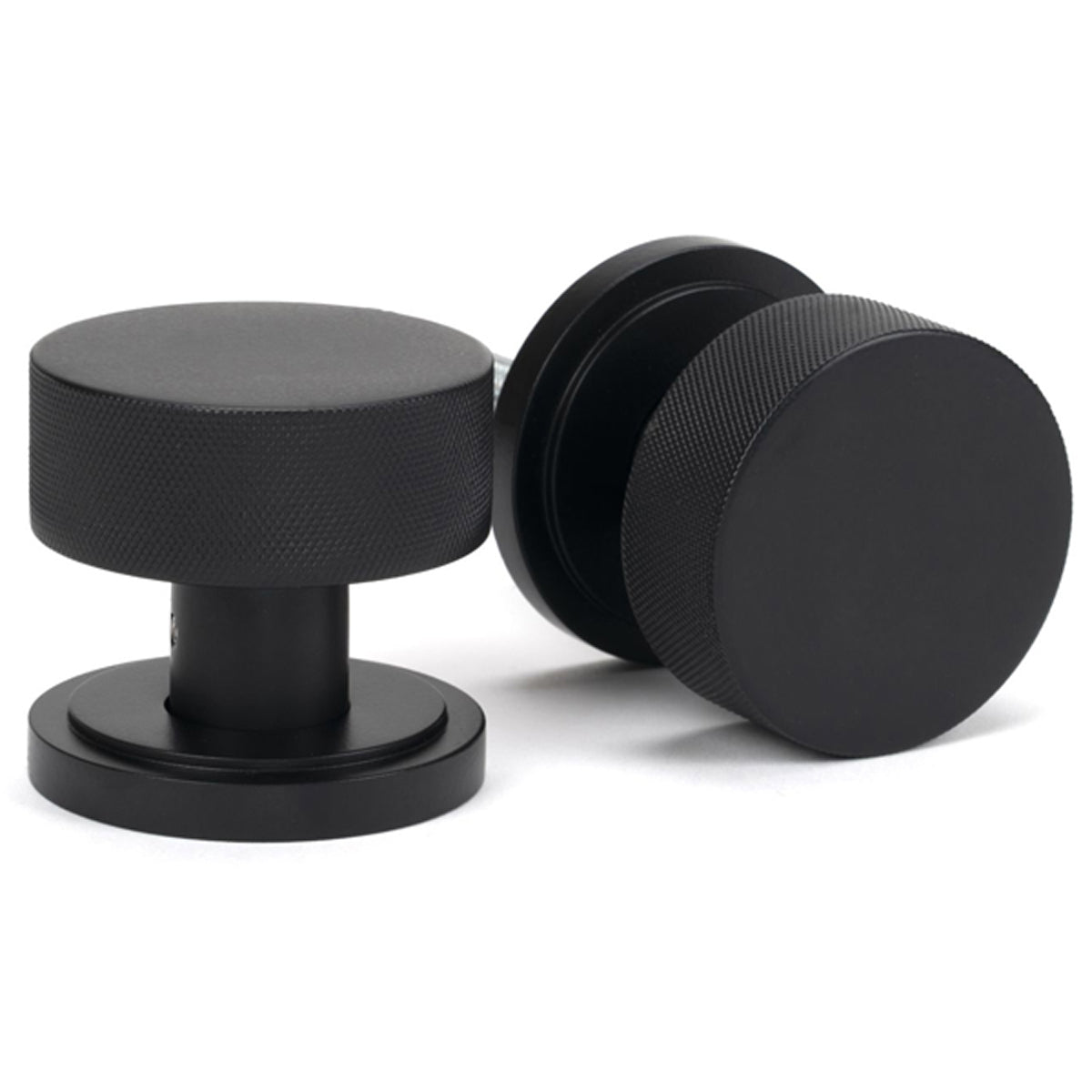 BROMPTON MORTICE/RIM KNOB ART DECO 63x54x22 MBK - 46799 by MARCHES (ANVIL) ARCHITECTURAL HARDWARE