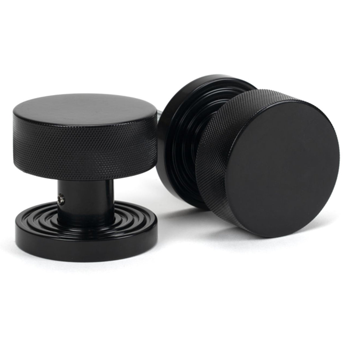 BROMPTON MORTICE/RIM KNOB BEEHIVE 63x54x22 BLK
