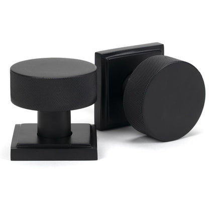 BROMPTON MORTICE/RIM KNOB SQUARE 63x54x22 MBK - 46801 by MARCHES (ANVIL) ARCHITECTURAL HARDWARE