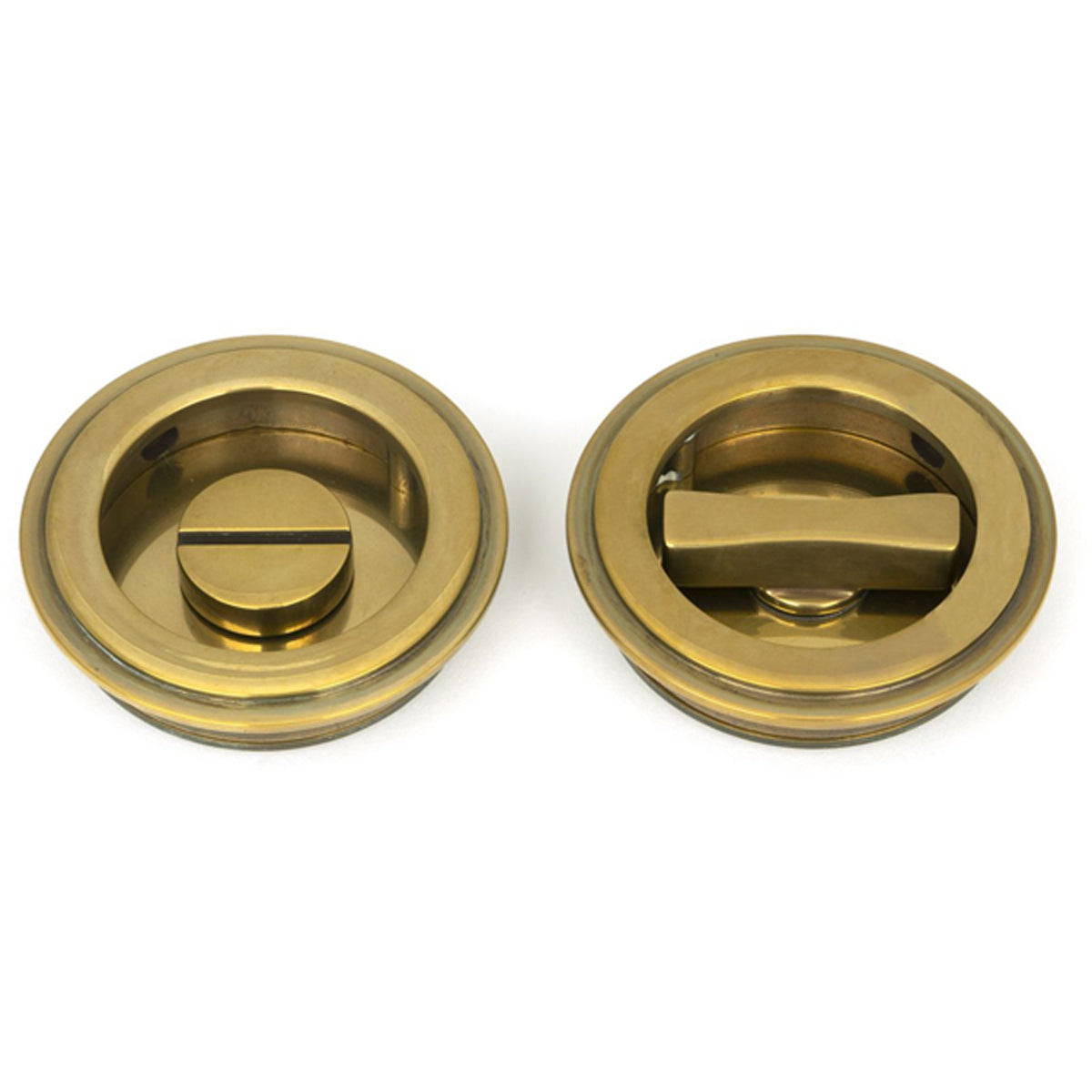ROUND PULL PRIVACY ART DECO 60x13 AGBR - 48324 by MARCHES (ANVIL) ARCHITECTURAL HARDWARE