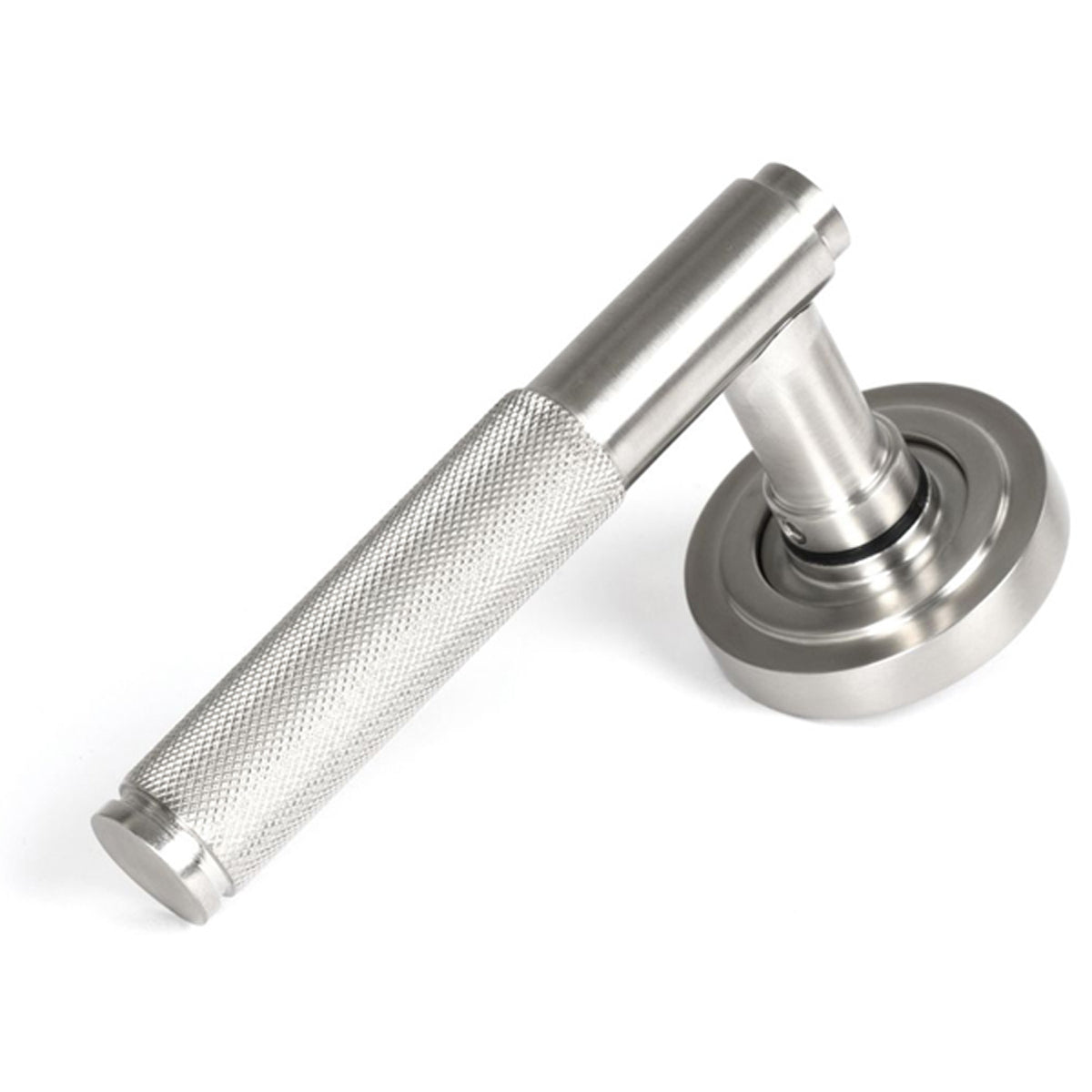 BROMPTON LEVER HANDLE+ROSE SPRUNG ART DECO 53x125x70 SMA