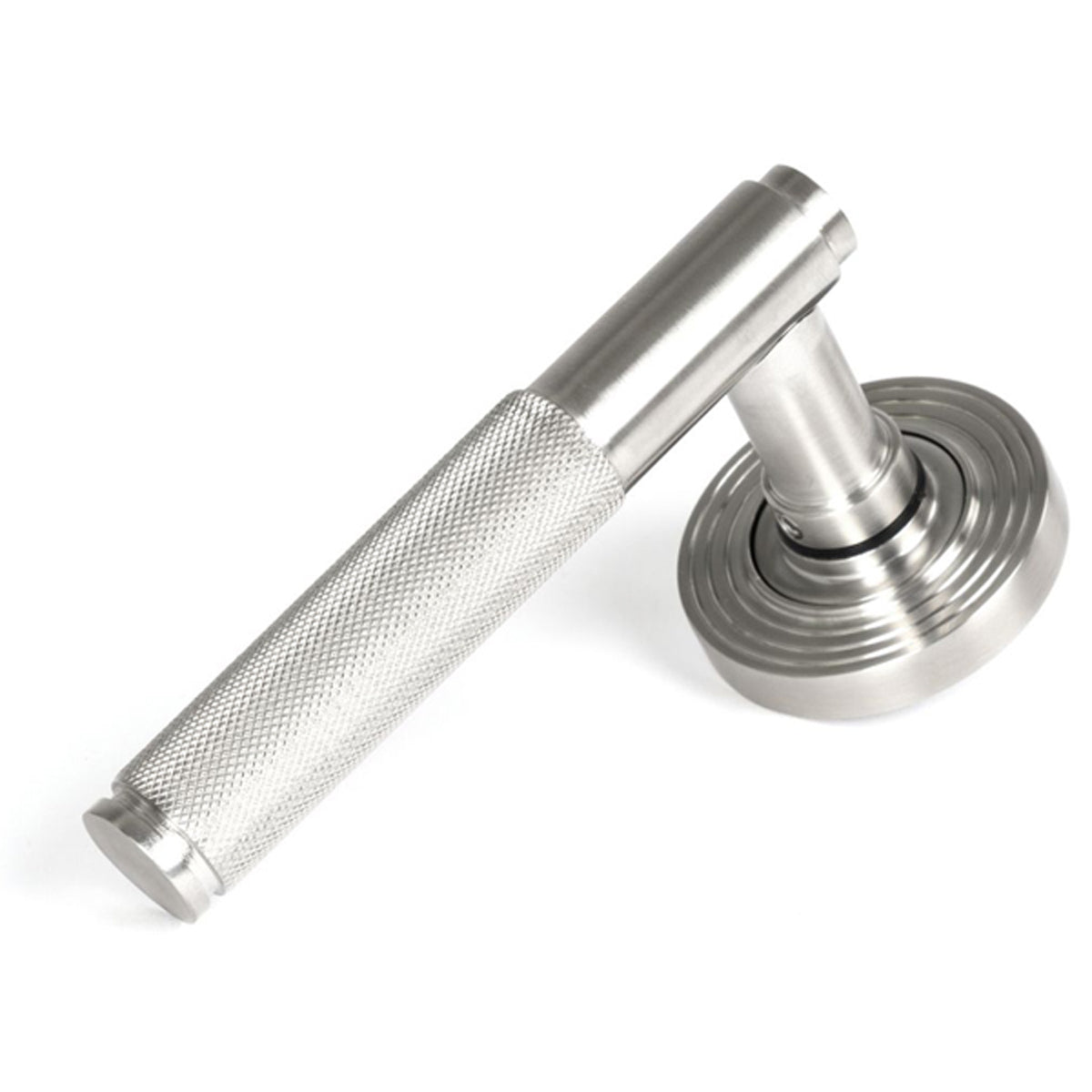 BROMPTON LEVER HANDLE+ROSE SPRUNG BEEHIVE 53x125x70 SMA