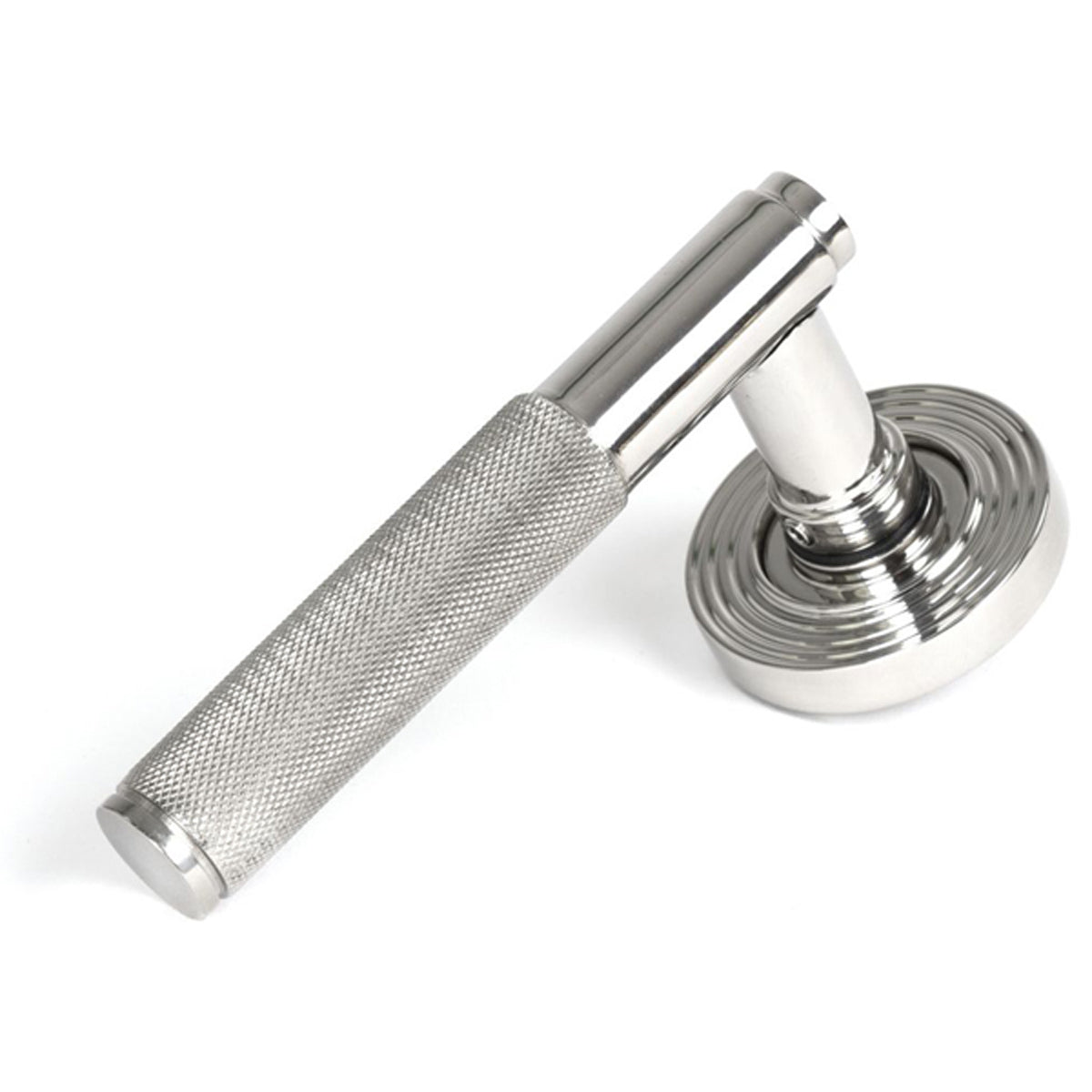 BROMPTON LEVER HANDLE+ROSE SPRUNG BEEHIVE 53x125x70 PMA