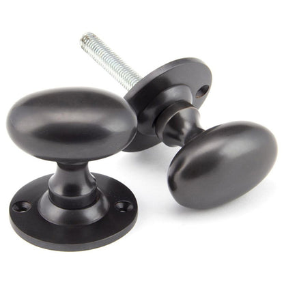 OVAL MORTICE/RIM KNOB 57x65x58 AGBZ - 91976 by MARCHES (ANVIL) ARCHITECTURAL HARDWARE