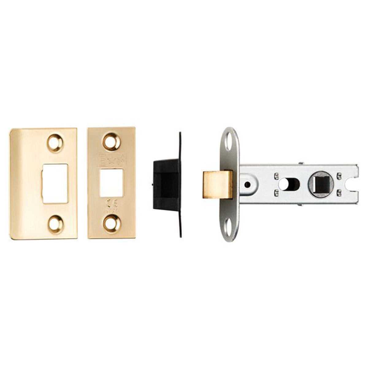 BOLT THR TUB MORT LATCH 64 SQU SBR BTL25SB by CARLISLE BRASS