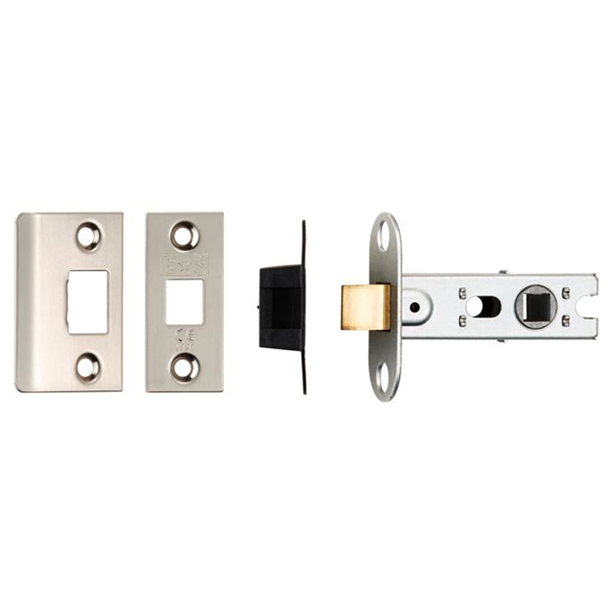 BOLT THR TUB MORT LATCH 64 SQU SSS