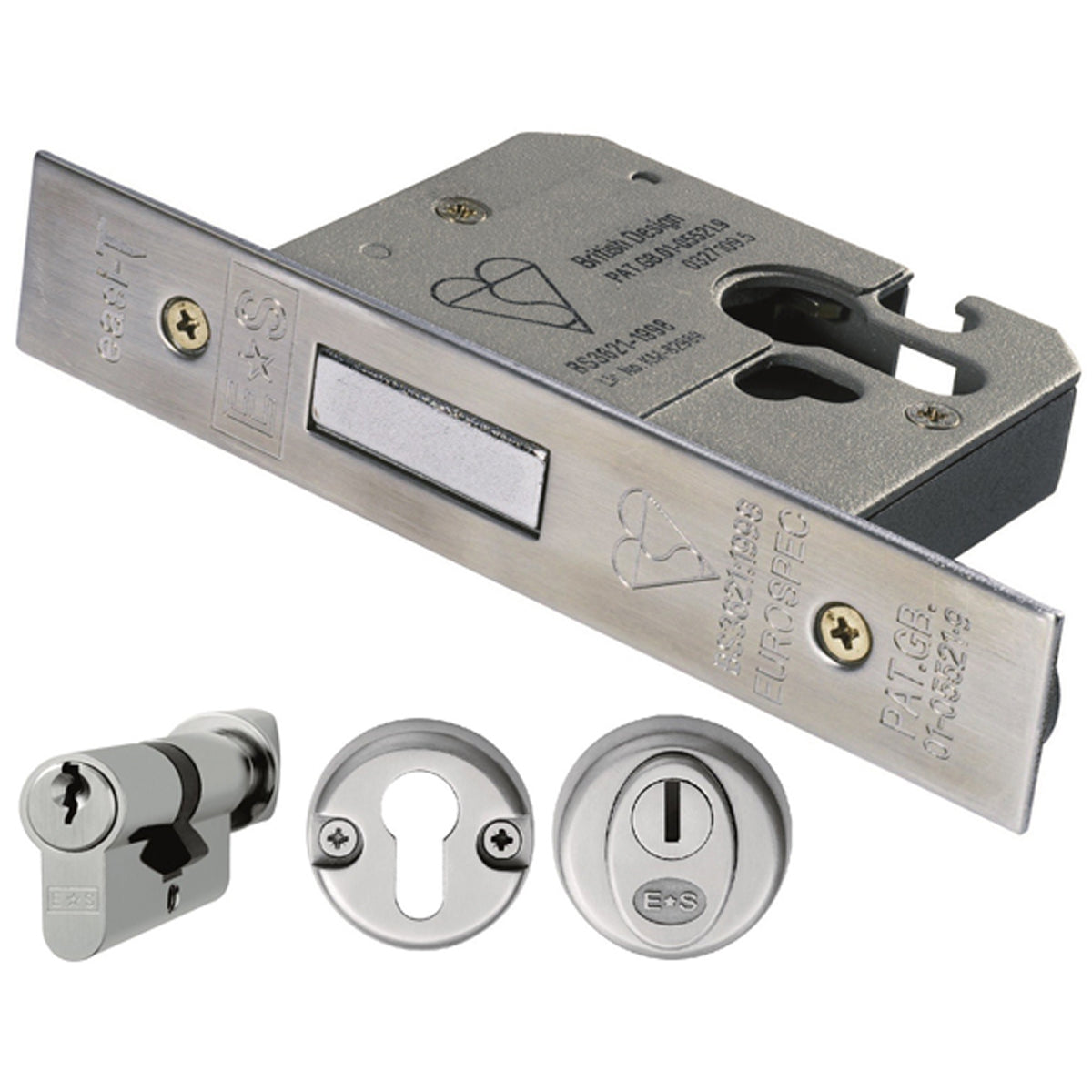 EASI-T EURO BS CYL DLOCK 76 SSS EDB5030SSS by CARLISLE BRASS