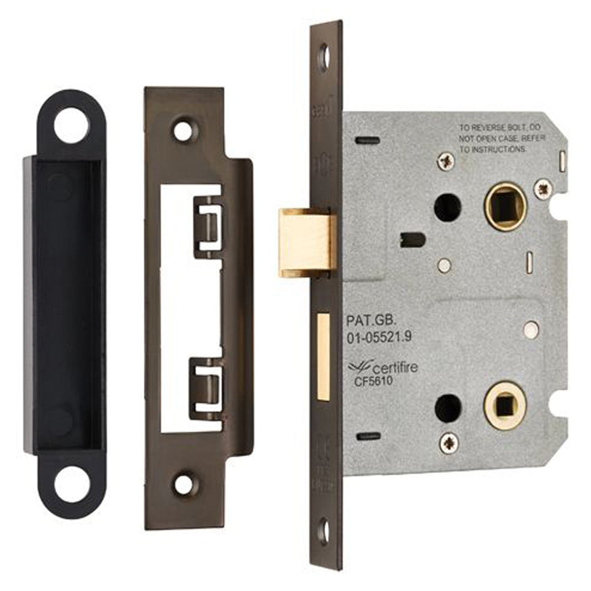 EASI-T CONT BATH LOCK SQU 76 MBZ BAE5030MBRZ by CARLISLE BRASS