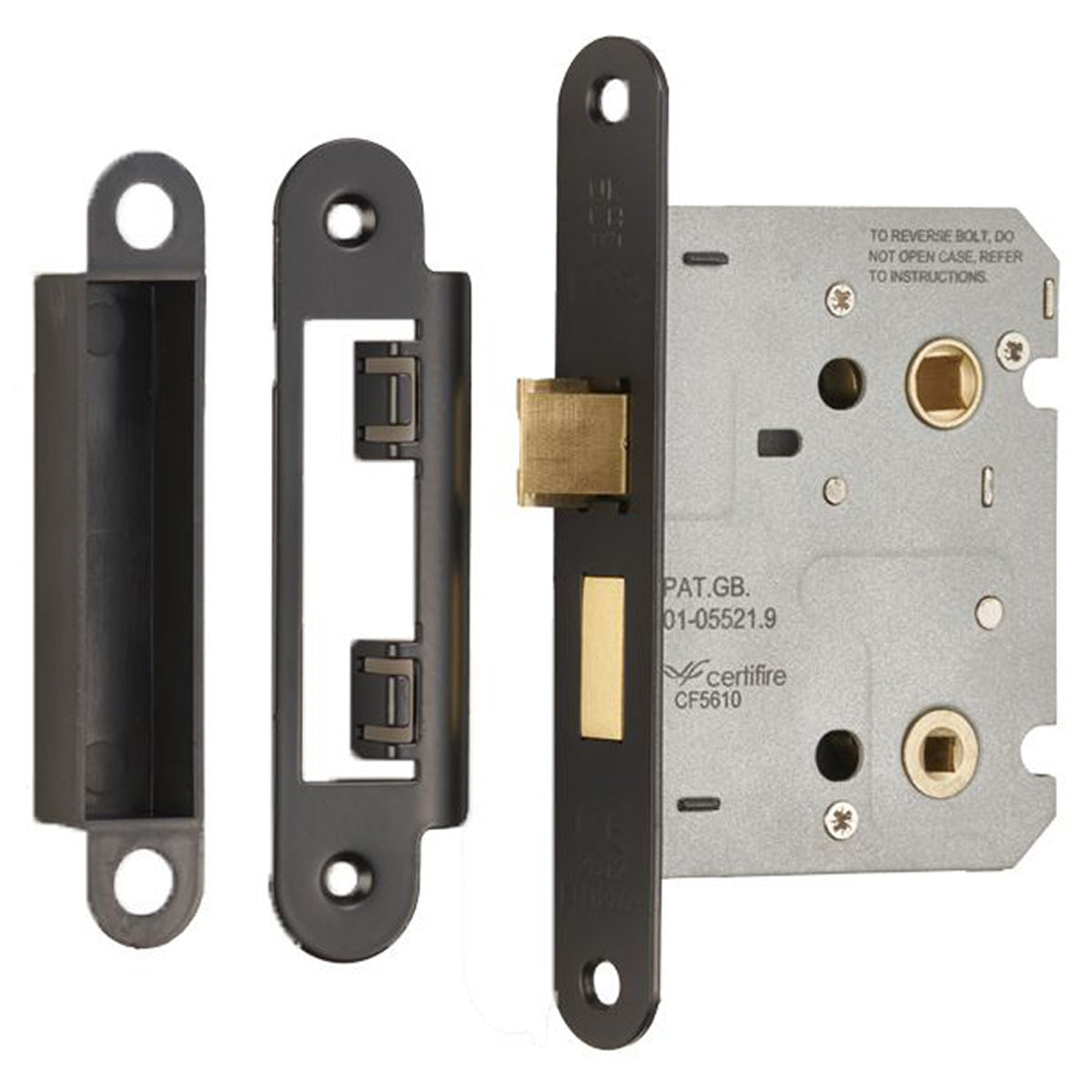 EASI-T CONT BATH LOCK RAD 76 MBK BAE5030MB/R by CARLISLE BRASS