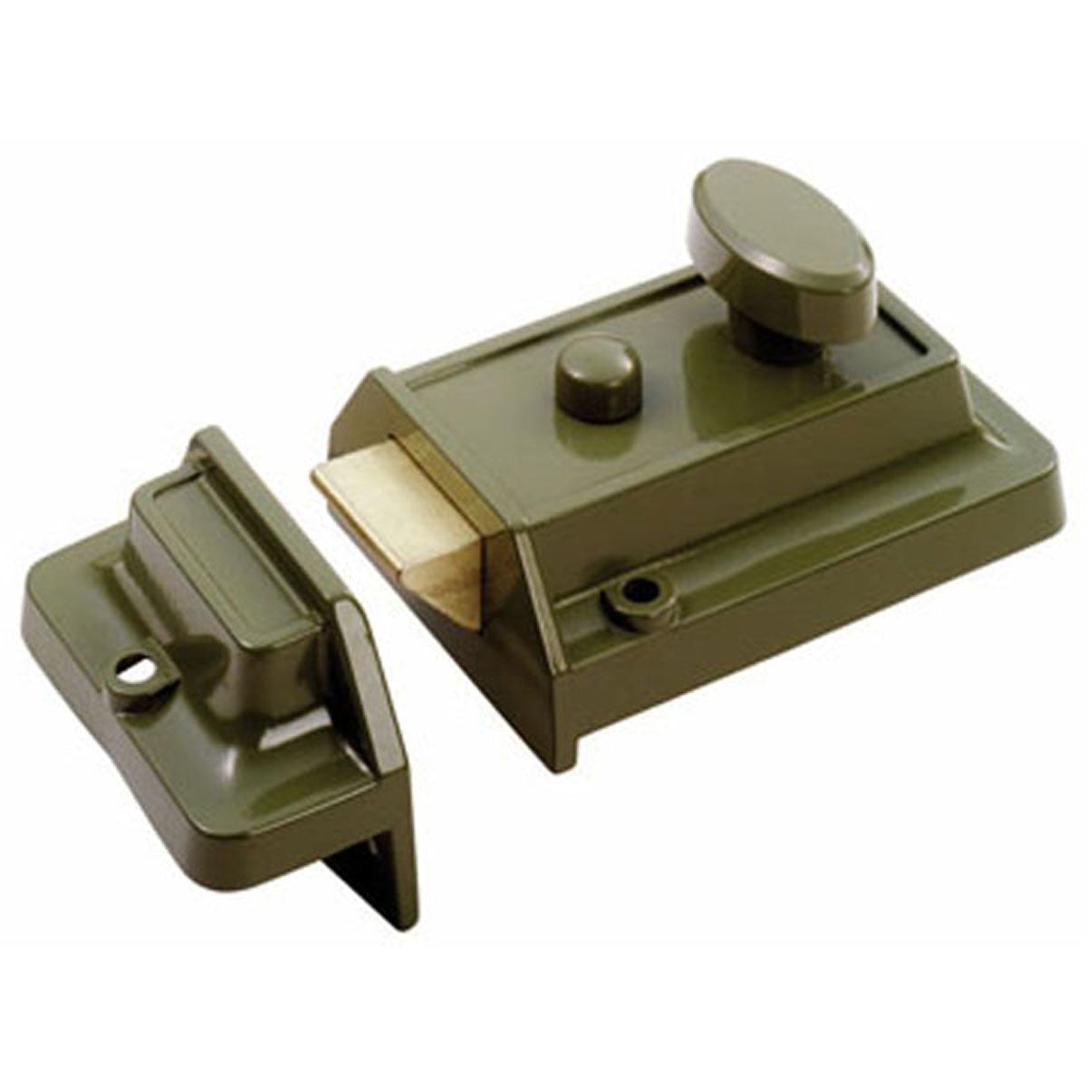 TRAD RIM CYL NLATCH+CYL 60 GRN/SCP RCN8160GN/SC by CARLISLE BRASS