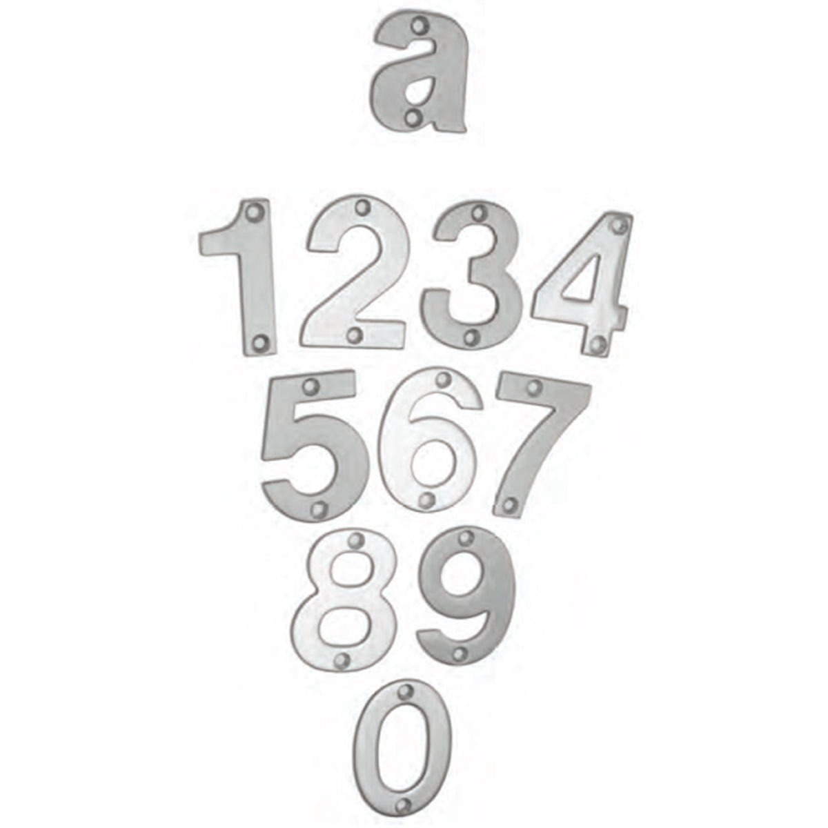 ESPEC NUMERAL 4 50x36 BSS NUM10504BSS by CARLISLE BRASS