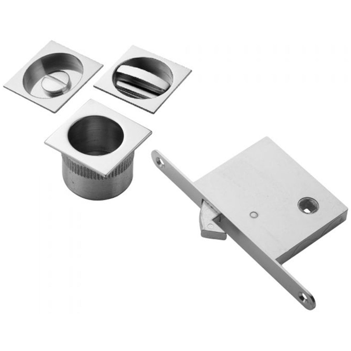 SLIDING DOOR SET+FLUSH 53x53 PCP ART55BQCP by CARLISLE BRASS