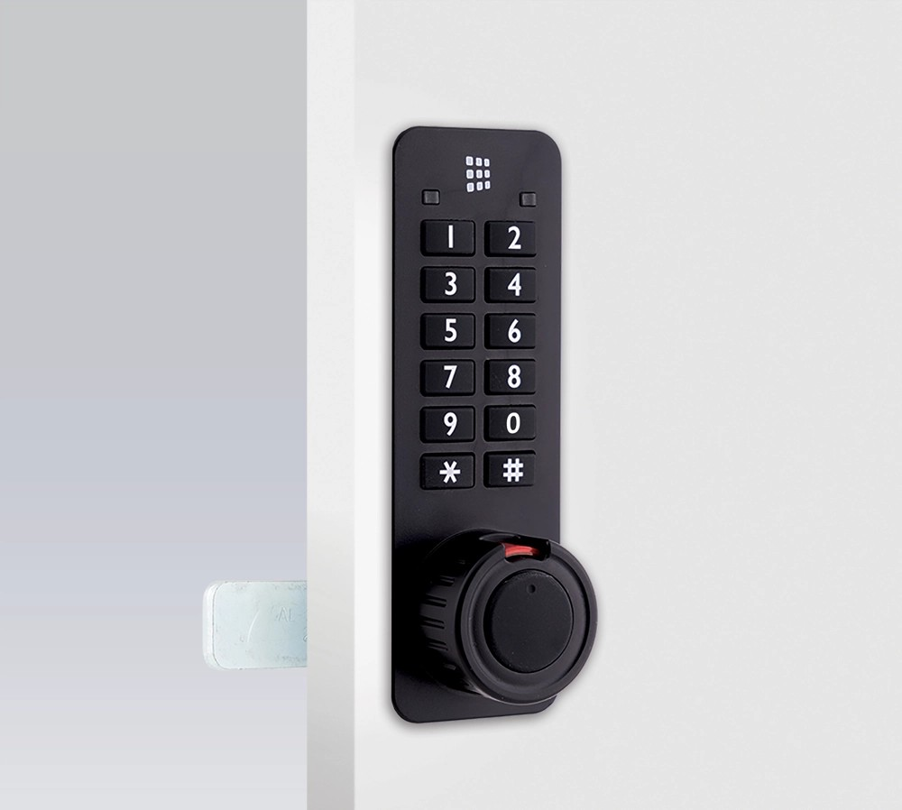 Codelocks KitLock Nano KL90 Electronic Cam Lock – Vertical, Black