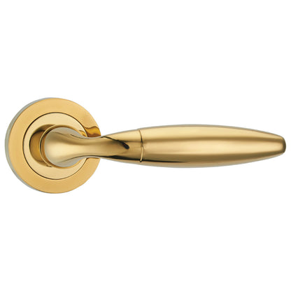 BULBUS LEVER HANDLE+ROSE 125x51 PVD