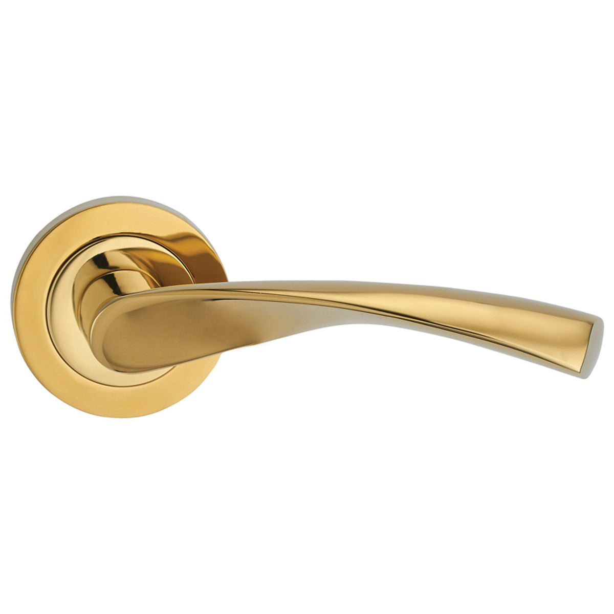 VERTO LEVER HANDLE+ROSE 125x51 PVD by LAYDEX (NI) LTD
