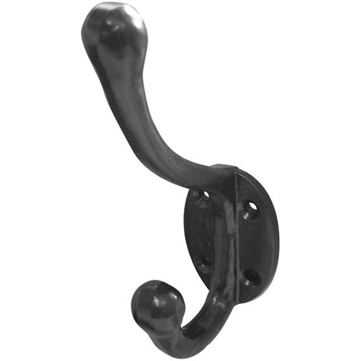 HAT+COAT HOOK 125x70x35 BLK