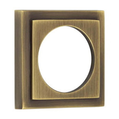 BURLINGTON ESCUTCHEON STEPPED ROSE SQU 52x52x10 ABR