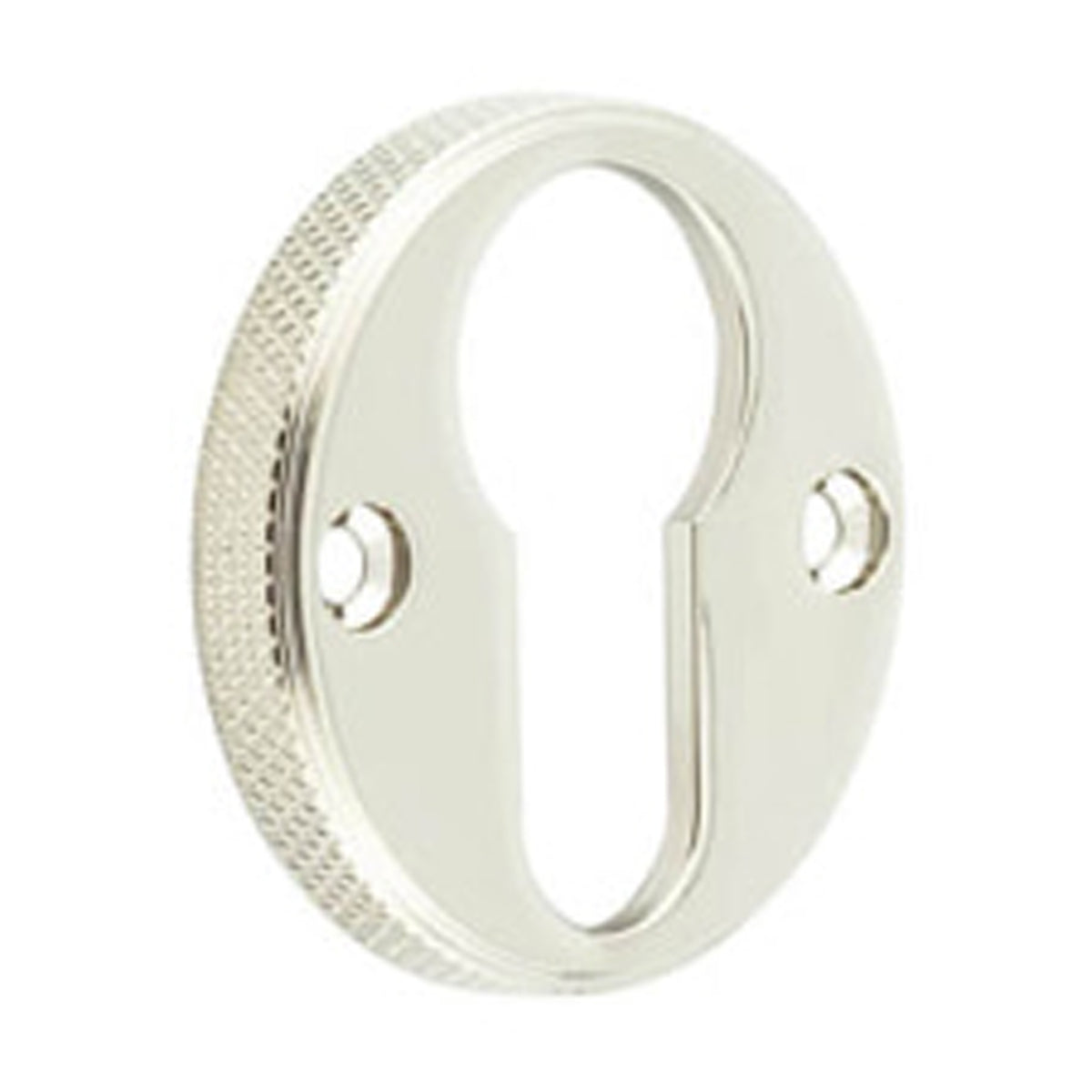 BURLINGTON WESTBOURNE KNURLED EURO PROFILE ESCUTCHEON D40x6 PNP