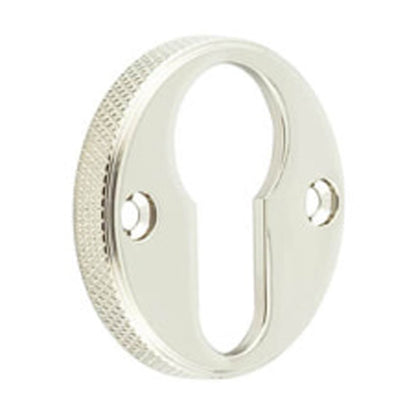 BURLINGTON WESTBOURNE KNURLED EURO PROFILE ESCUTCHEON D40x6 PNP