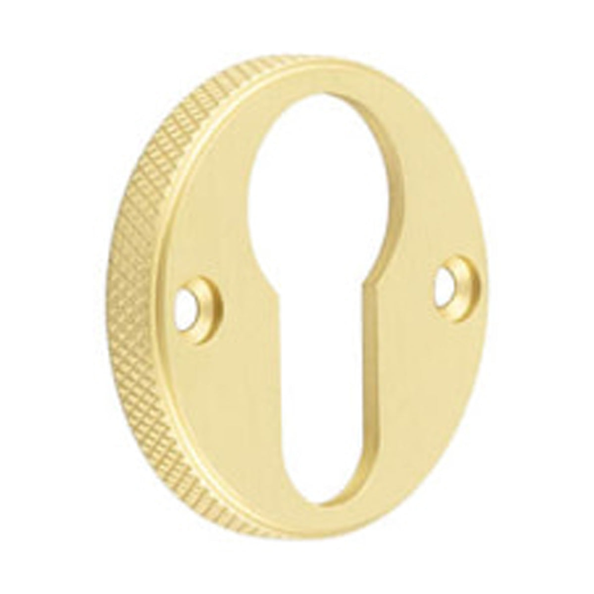 BURLINGTON WESTBOURNE KNURLED EURO PROFILE ESCUTCHEON D40x6 SBR