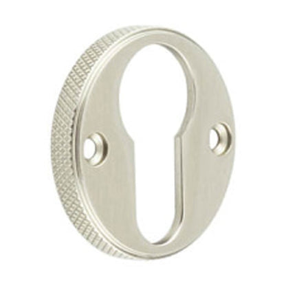BURLINGTON WESTBOURNE KNURLED EURO PROFILE ESCUTCHEON D40x6 SNP
