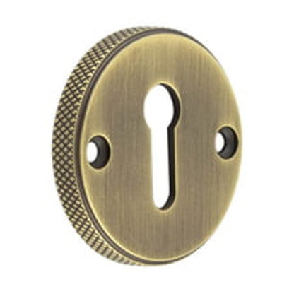 BURLINGTON WESTBOURNE KNURLED STD KEYWAY ESCUTCHEON D40x6 ABR