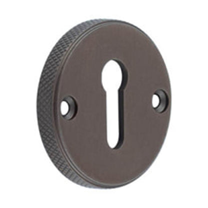 BURLINGTON WESTBOURNE KNURLED STD KEYWAY ESCUTCHEON D40x6 DBZ