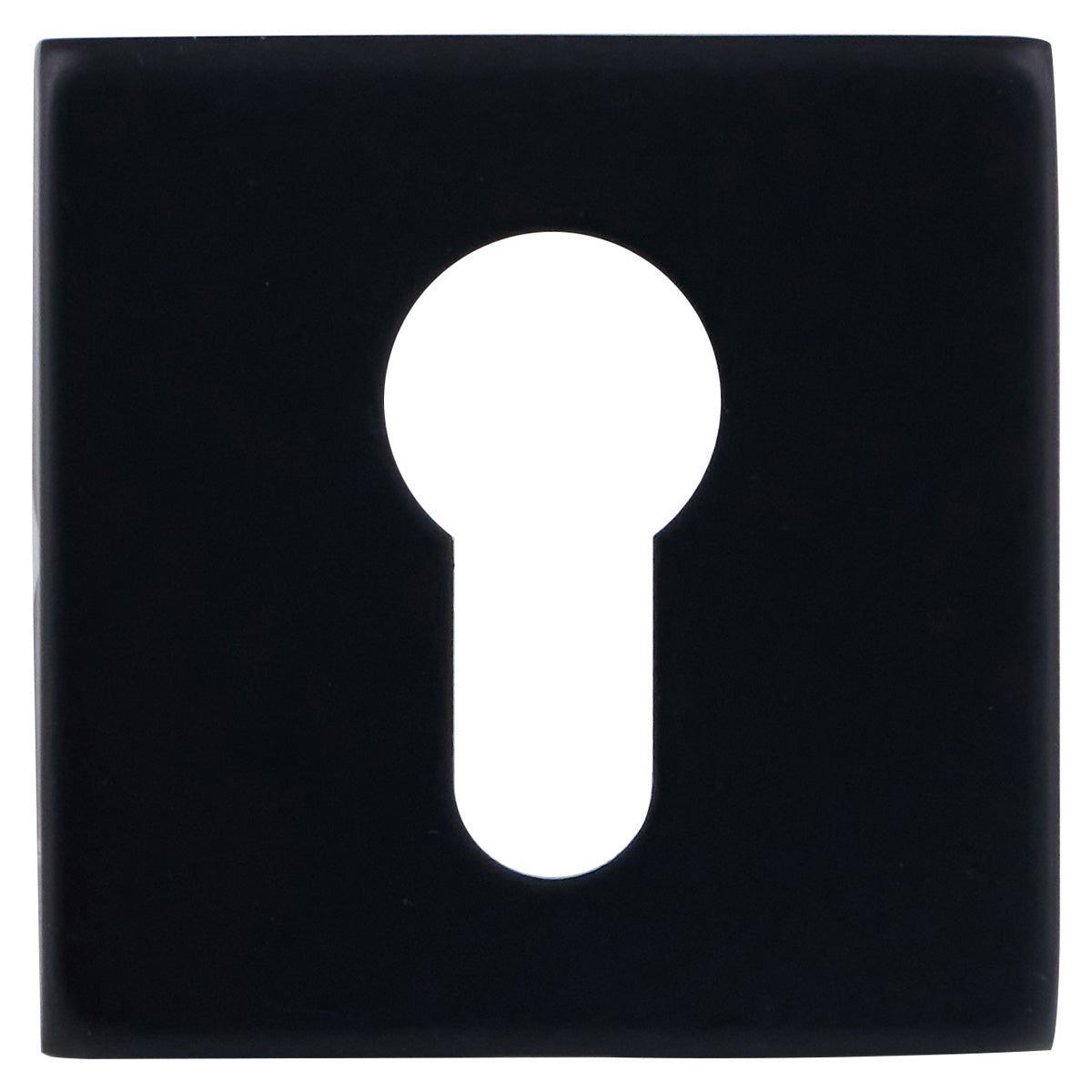 ECLIPSE STAINLESS STEEL SQUARE ESCUTCHEON EURO BLK by FRISCO UK SALES LTD