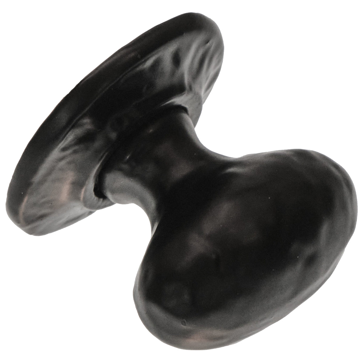 BLACK ANTIQUE OVAL PATTERN CUPBOARD KNOB 35 ABK