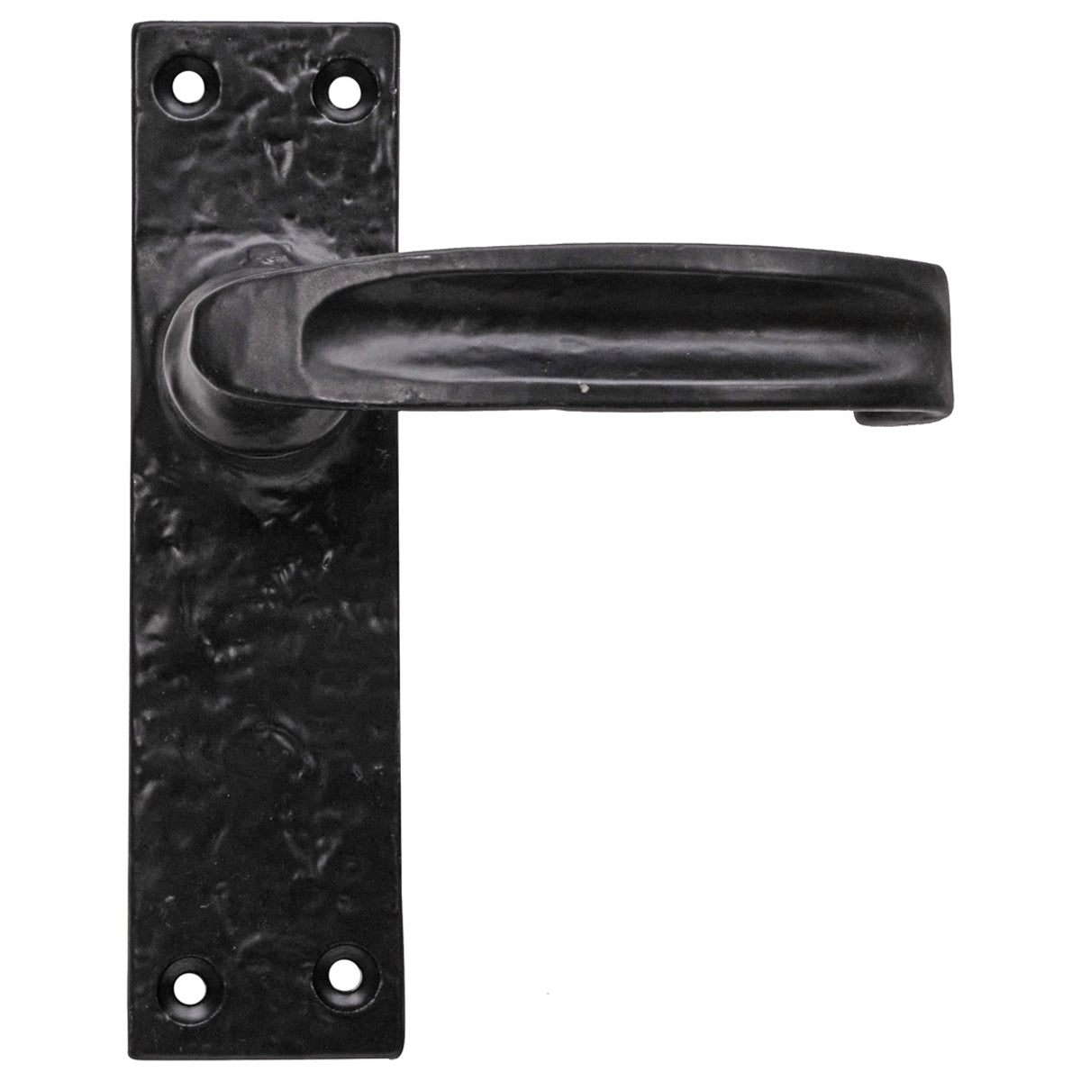 BLACK ANTIQUE WARWICK LEVER HANDLE SET LATCH 152x38 ABK