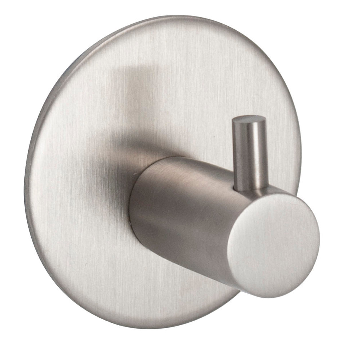PREPACK ECLIPSE STAINLESS STEEL CONTEMPORARY SINGLE COAT HOOK SELF-ADHESIVE D48 SSS by FRISCO UK SALES LTD