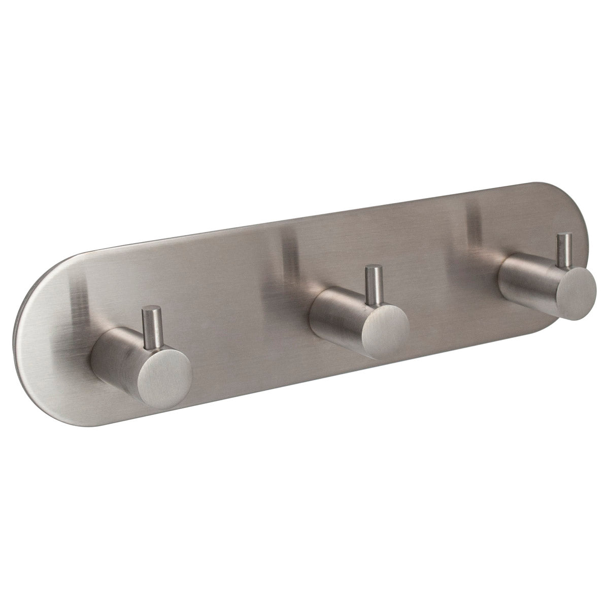 PREPACK ECLIPSE STAINLESS STEEL CONTEMPORARY TREBLE COAT HOOK SELF-ADHESIVE 192x48 SSS by FRISCO UK SALES LTD