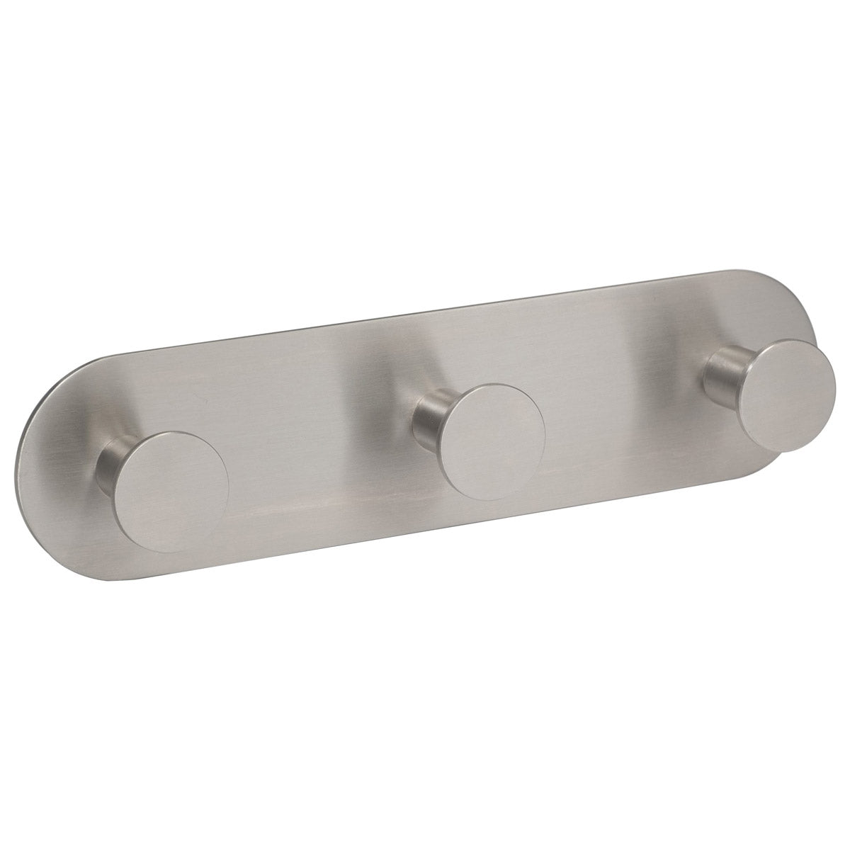 PREPACK ECLIPSE STAINLESS STEEL CIRCULAR TREBLE COAT HOOK SELF-ADHESIVE 192x48 SSS by FRISCO UK SALES LTD